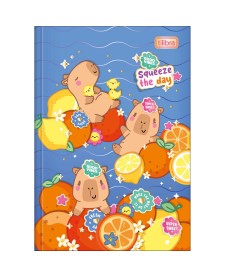 imagem principal do produto Caderno Brochura Capa Dura 1/4 Capyclub 80 folhas