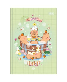 imagem principal do produto Caderno Brochura Capa Dura 1/4 Capyclub 80 folhas