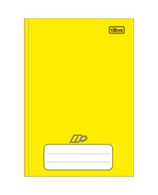 imagem principal do produto Caderno Brochura Capa Dura 1/4 D+ Amarelo 48 Folhas