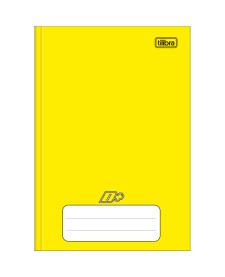 imagem principal do produto Caderno Brochura Capa Dura 1/4 D+ Amarelo 96 Folhas