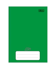 imagem principal do produto Caderno Brochura Capa Dura 1/4 D+ Verde 96 Folhas