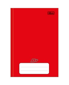 imagem principal do produto Caderno Brochura Capa Dura 1/4 D+ Vermelho 96 Folhas