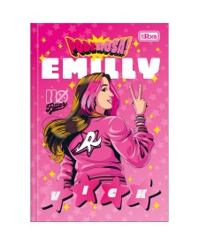 imagem principal do produto Caderno Brochura Capa Dura 1/4 Emilly Vick 80 Folhas