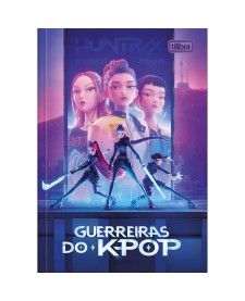 imagem principal do produto Caderno Brochura Capa Dura 1/4 Guerreiras do K-Pop 80 Folhas