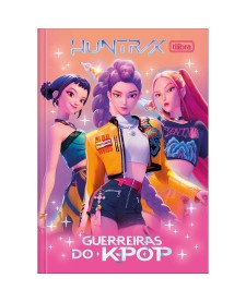 imagem principal do produto Caderno Brochura Capa Dura 1/4 Guerreiras do K-Pop 80 Folhas