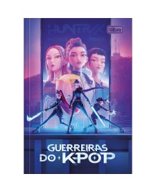 imagem principal do produto Caderno Brochura Capa Dura 1/4 Guerreiras do K-Pop 80 Folhas