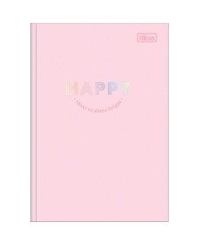 imagem principal do produto Caderno Brochura Capa Dura 1/4 Happy 80 Folhas