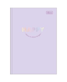 imagem principal do produto Caderno Brochura Capa Dura 1/4 Happy 80 Folhas