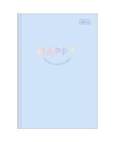 imagem principal do produto Caderno Brochura Capa Dura 1/4 Happy 80 Folhas