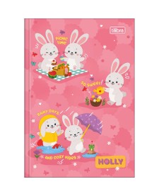 imagem principal do produto Caderno Brochura Capa Dura 1/4 Holly 80 Folhas