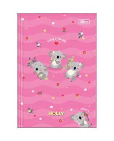 imagem principal do produto Caderno Brochura Capa Dura 1/4 Holly 80 Folhas