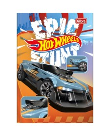 imagem principal do produto Caderno Brochura Capa Dura 1/4 Hot Wheels 48 Folhas