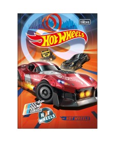 imagem principal do produto Caderno Brochura Capa Dura 1/4 Hot Wheels 48 Folhas