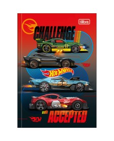 imagem principal do produto Caderno Brochura Capa Dura 1/4 Hot Wheels 48 Folhas