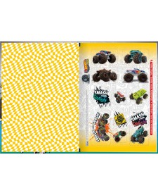imagem de detalhe produto Caderno Brochura Capa Dura 1/4 Hot Wheels 80 Folhas