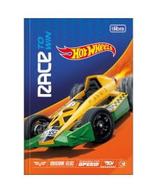 imagem principal do produto Caderno Brochura Capa Dura 1/4 Hot Wheels 80 Folhas
