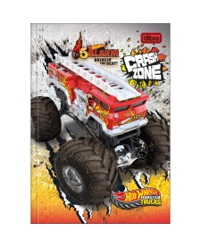imagem principal do produto Caderno Brochura Capa Dura 1/4 Hot Wheels 80 Folhas