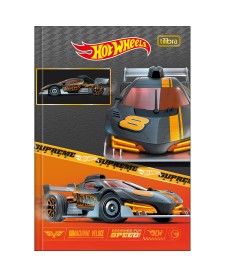 imagem principal do produto Caderno Brochura Capa Dura 1/4 Hot Wheels 80 Folhas