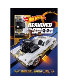 imagem principal do produto Caderno Brochura Capa Dura 1/4 Hot Wheels 80 Folhas