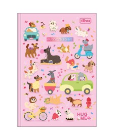 imagem principal do produto Caderno Brochura Capa Dura 1/4 Hug Me 80 folhas