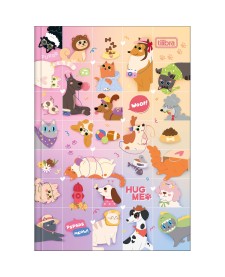 imagem principal do produto Caderno Brochura Capa Dura 1/4 Hug Me 80 folhas