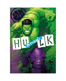 imagem principal do produto Caderno Brochura Capa Dura 1/4 Hulk 80 Folhas