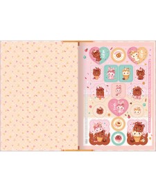 imagem de detalhe produto Caderno Brochura Capa Dura 1/4 Ice Cute 80 Folhas