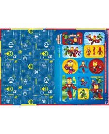 imagem de detalhe produto Caderno Brochura Capa Dura 1/4 Iron Man 80 Folhas