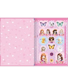 imagem de detalhe produto Caderno Brochura Capa Dura 1/4 Jolie 48 Folhas