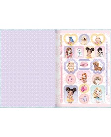 imagem de detalhe produto Caderno Brochura Capa Dura 1/4 Jolie 80 Folhas