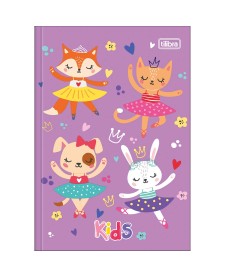 imagem principal do produto Caderno Brochura Capa Dura 1/4 Kids Feminino 96 Folhas
