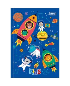imagem principal do produto Caderno Brochura Capa Dura 1/4 Kids Masculino 48 Folhas
