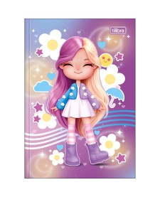 imagem principal do produto Caderno Brochura Capa Dura 1/4 La Liz 80 Folhas