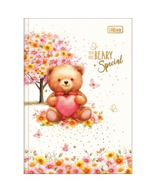 imagem principal do produto Caderno Brochura Capa Dura 1/4 Love Bears 80 Folhas