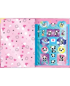 imagem de detalhe produto Caderno Brochura Capa Dura 1/4 Lovely Friend 80 Folhas