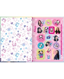 imagem de detalhe produto Caderno Brochura Capa Dura 1/4 Luluca 80 Folhas