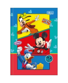 imagem principal do produto Caderno Brochura Capa Dura 1/4 Mickey 48 Folhas