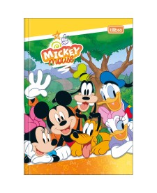 imagem principal do produto Caderno Brochura Capa Dura 1/4 Mickey 80 Folhas