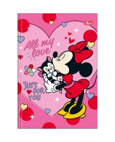 imagem principal do produto Caderno Brochura Capa Dura 1/4 Minnie 48 Folhas