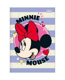 imagem principal do produto Caderno Brochura Capa Dura 1/4 Minnie 80 Folhas