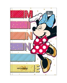 imagem principal do produto Caderno Brochura Capa Dura 1/4 Minnie 80 Folhas