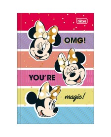 imagem principal do produto Caderno Brochura Capa Dura 1/4 Minnie 80 Folhas