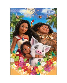 imagem principal do produto Caderno Brochura Capa Dura 1/4 Moana 80 Folhas