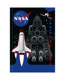 imagem principal do produto Caderno Brochura Capa Dura 1/4 Nasa 80 Folhas