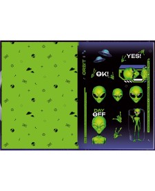 imagem de detalhe produto Caderno Brochura Capa Dura 1/4 Orbit 80 Folhas