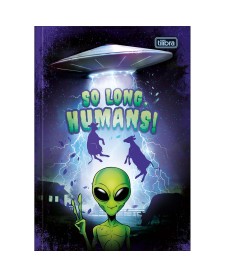 imagem principal do produto Caderno Brochura Capa Dura 1/4 Orbit 80 Folhas