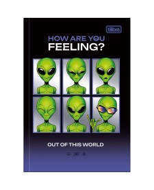 imagem principal do produto Caderno Brochura Capa Dura 1/4 Orbit 80 Folhas