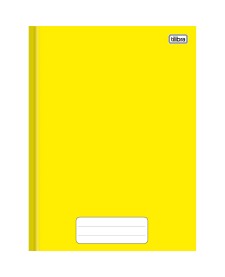 imagem principal do produto Caderno Brochura Capa Dura 1/4 Pepper Amarelo 80 Folhas