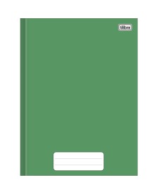 imagem principal do produto Caderno Brochura Capa Dura 1/4 Pepper Verde 80 Folhas