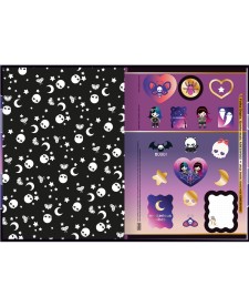 imagem de detalhe produto Caderno Brochura Capa Dura 1/4 Plush Poison 80 Folhas